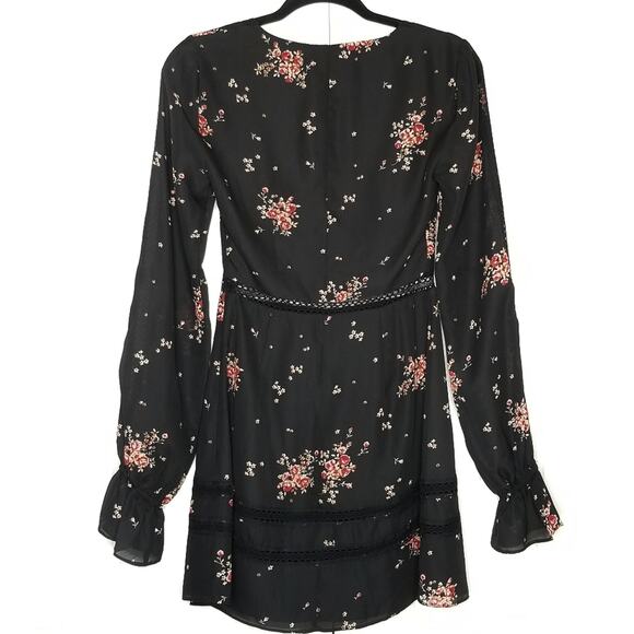 Show Me Your Mumu Helen Floral Dress Black Pink Size Small New With Tag - Picture 9 of 15
